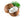Coconuts on a white background with their leaves