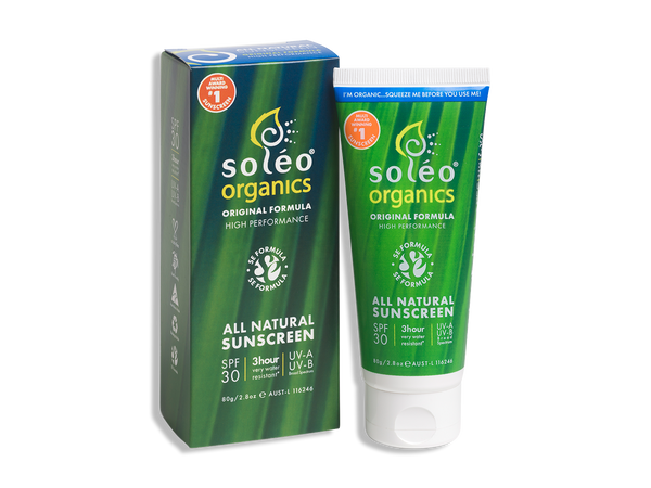 Soleo Organics natural performance sunscreen